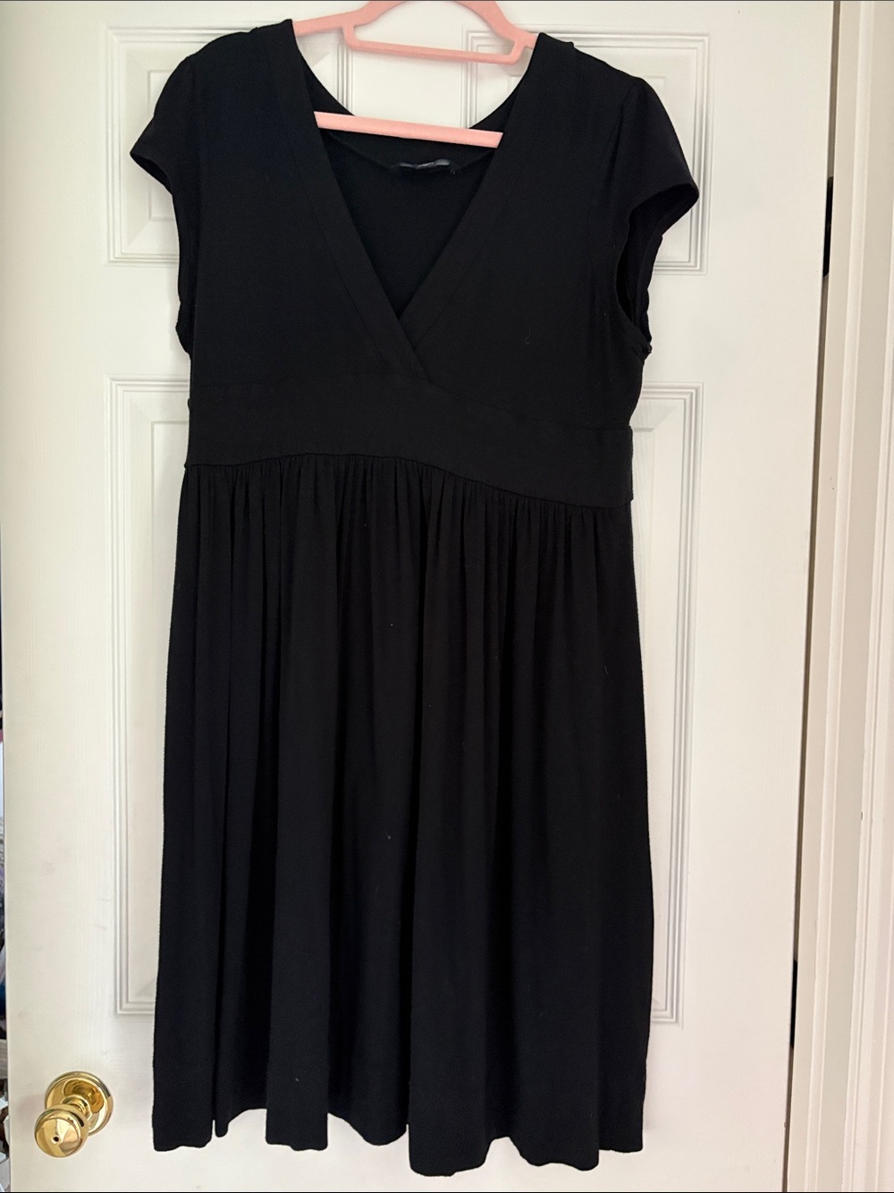 Women's Black V-Neck Dress